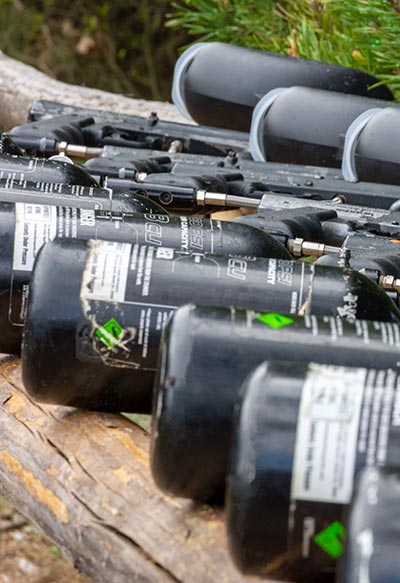 Paintball - gra zespołowa - Szczypiorno koło Pomiechówka